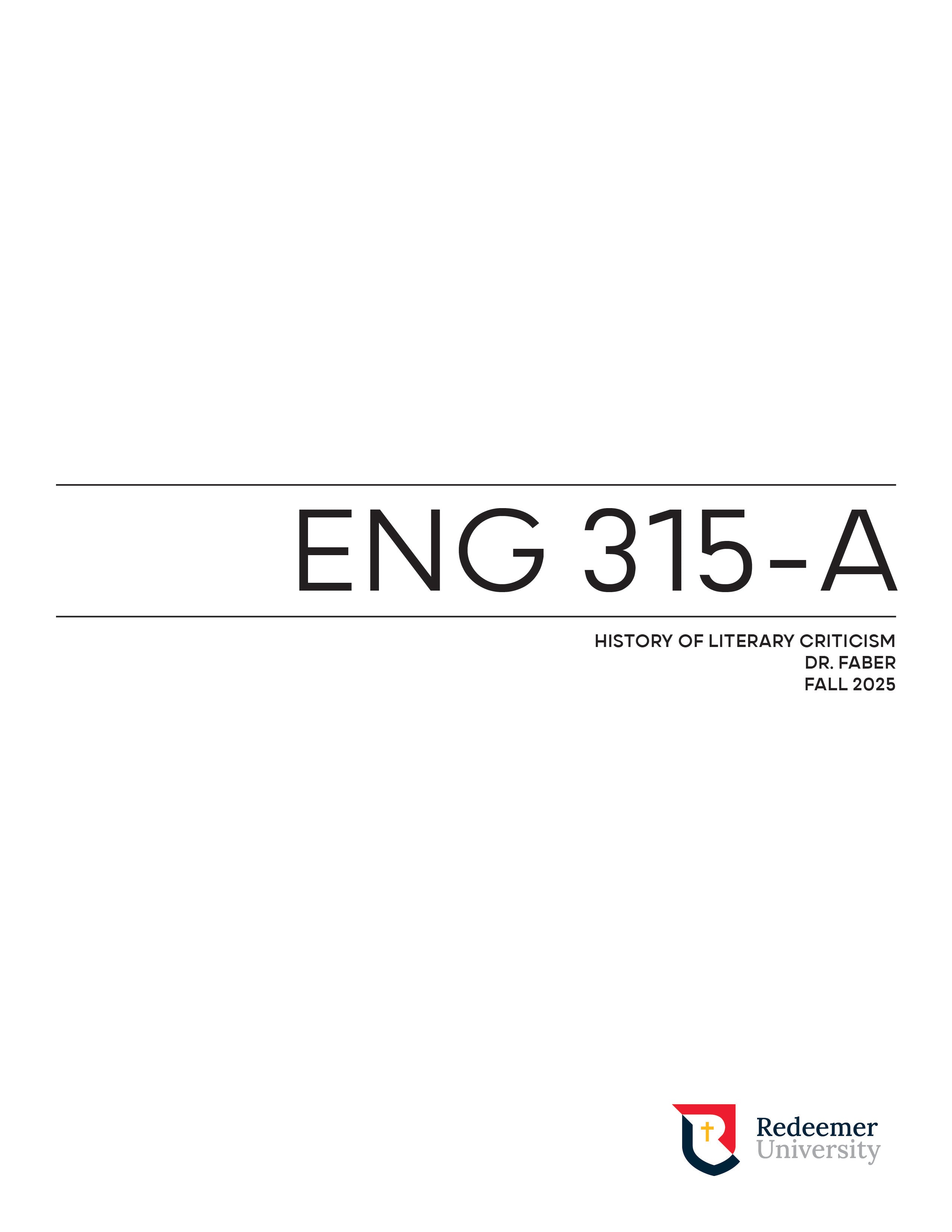 ENG 315 Course Pack