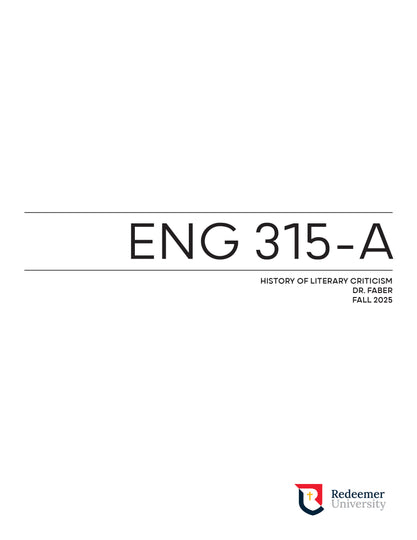 ENG 315 Course Pack