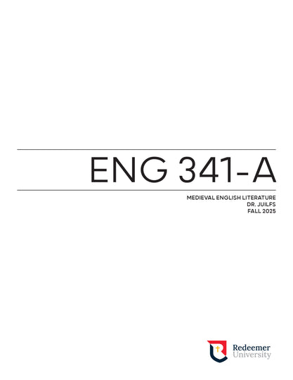 ENG 341 Course Pack