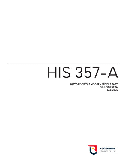 HIS 357 Course Pack