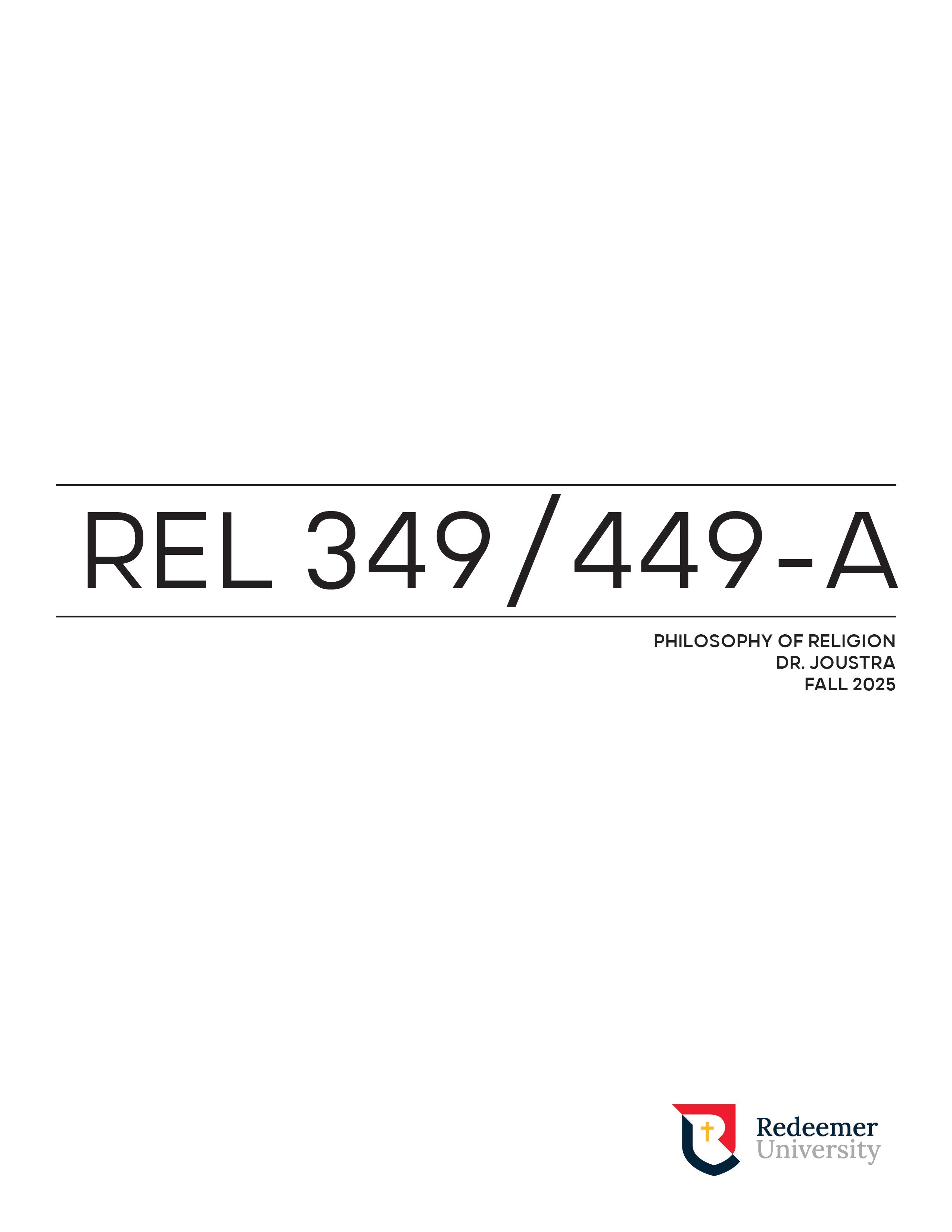 REL 349/449 Course Pack
