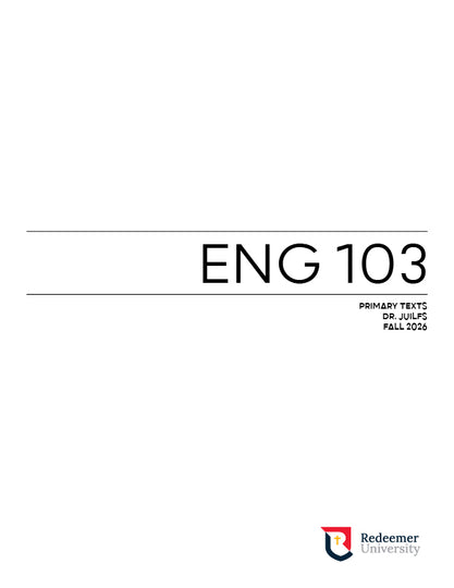 ENG 103 Primary Texts