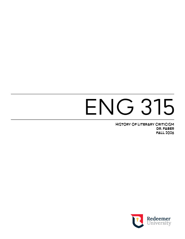 ENG 315 Course Pack
