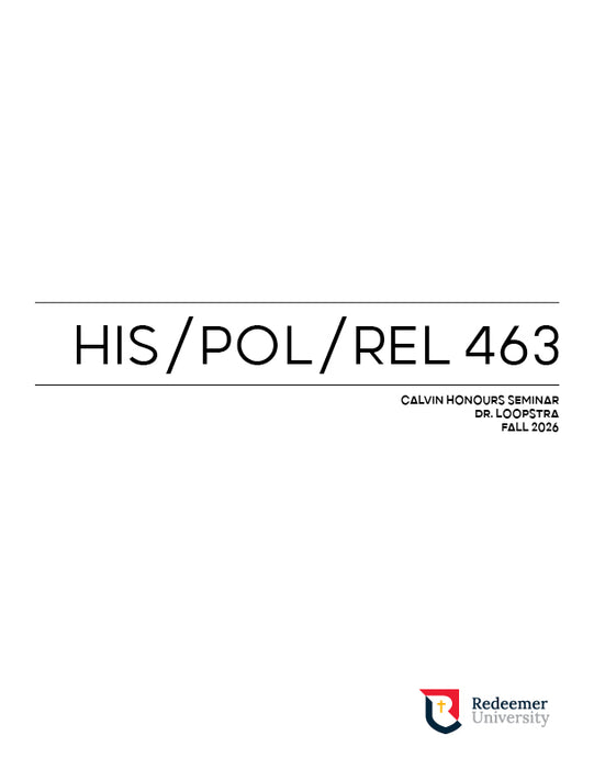 HIS / POL / REL 463 Course Pack