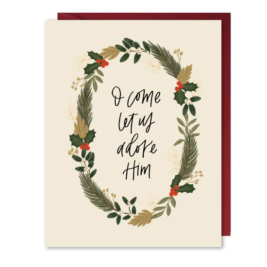 Selah - Oh Come Let Us Adore Him Card