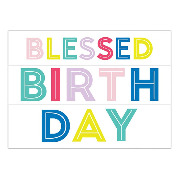 Reuseable Wall Art Decal - Blessed Birthday
