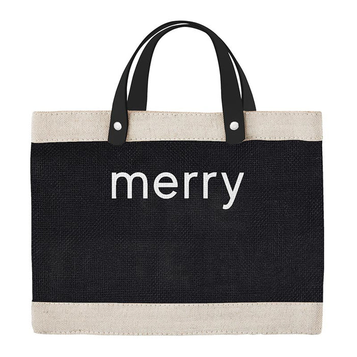 "Merry" Mini Market Tote