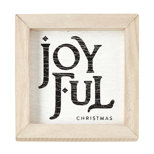 'Joyful' Mini Wall Sign