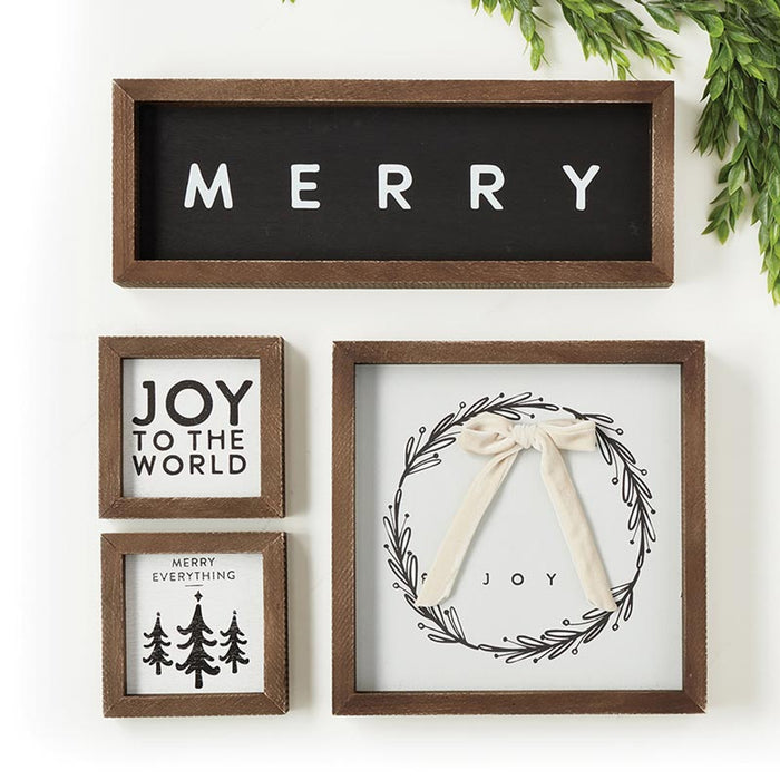 'Joy to the World' Mini Wall Sign