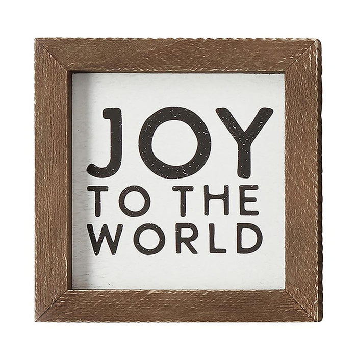 'Joy to the World' Mini Wall Sign