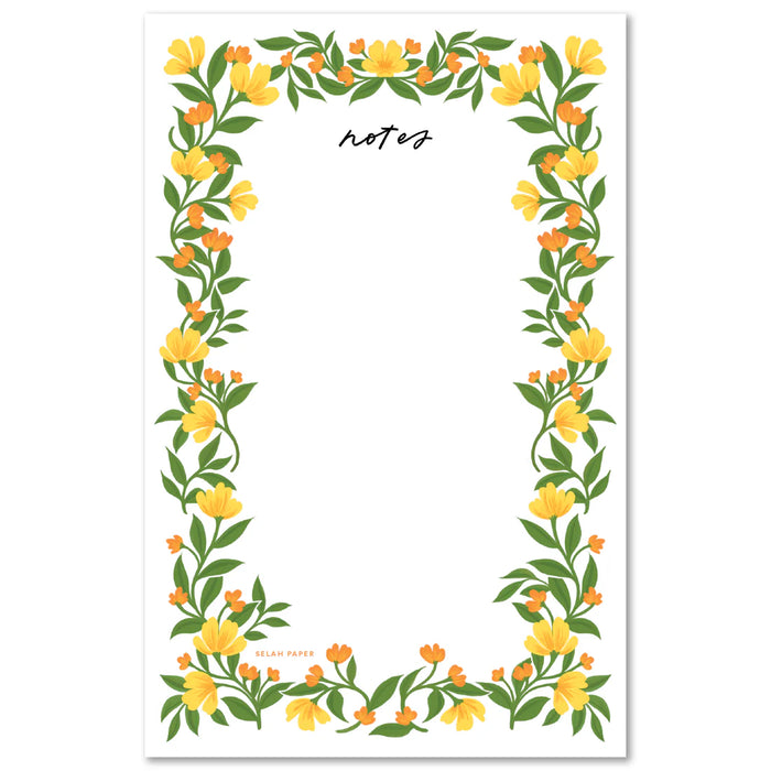 Selah Notepad - Green Garden