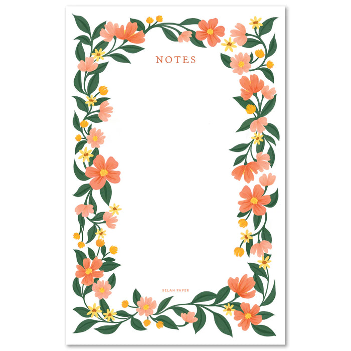 Selah Paper Notepad - Pink Garden