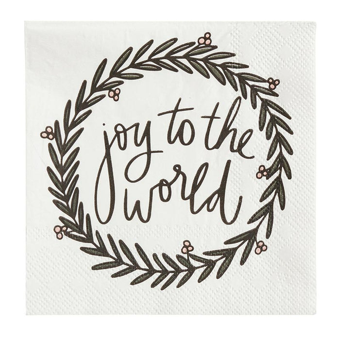 'Joy to the World' Ceramic Napkin Tray