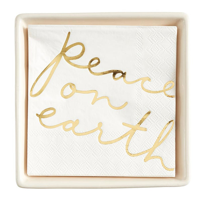 'Peace on Earth' Napkin Tray