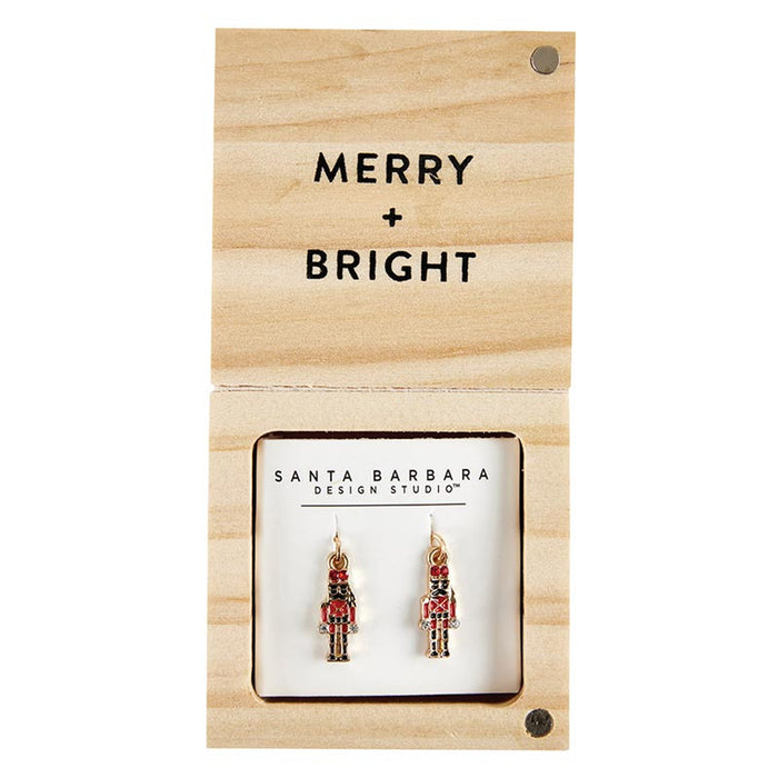 'Merry and Bright' Nutcracker Earrings