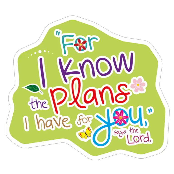 I Know the Plans Sticker
