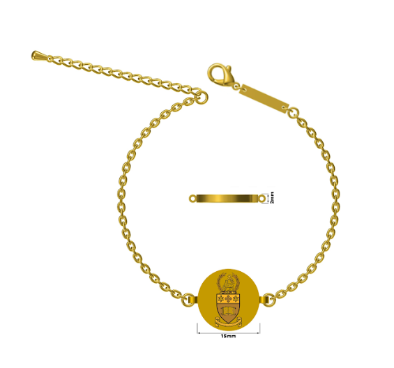Academic Crest Insignia Bracelet