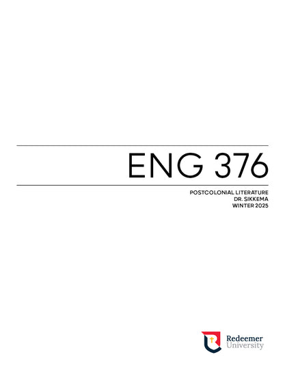 ENG 376 Course Pack