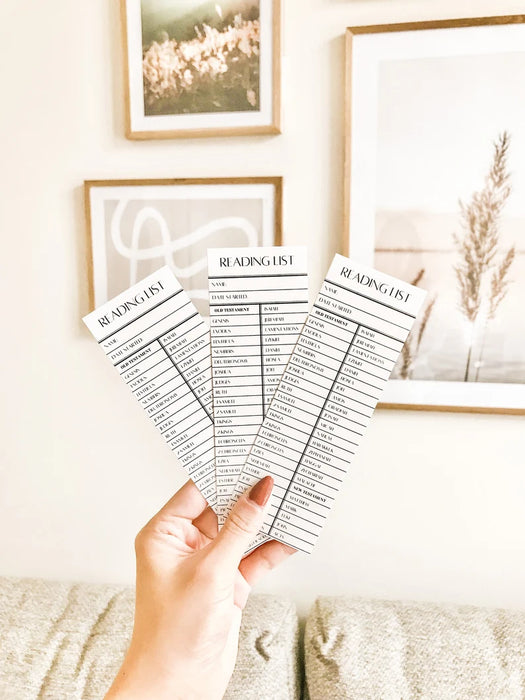 Bible Reading List Bookmark