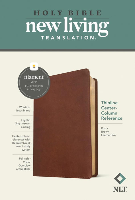 NLT Thinline Center-Column Reference Bible (Leatherlike)