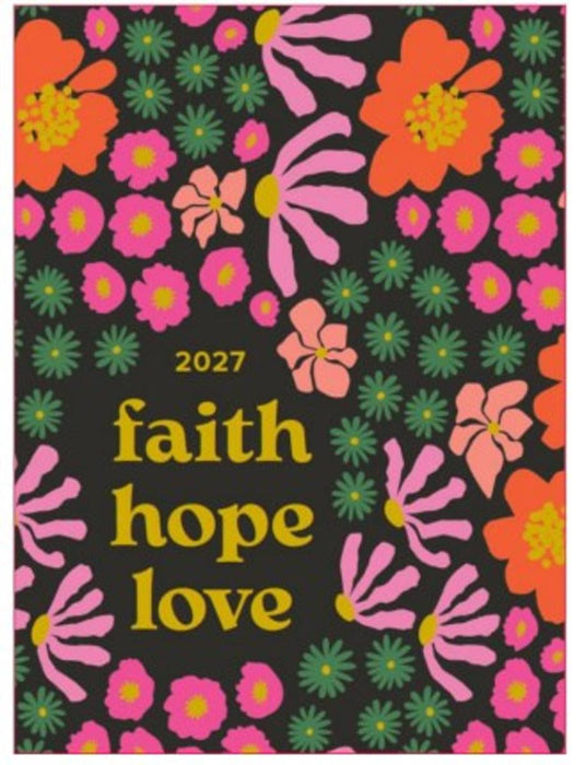 2027 Never Stop Blooming Floral 18 Month Agenda