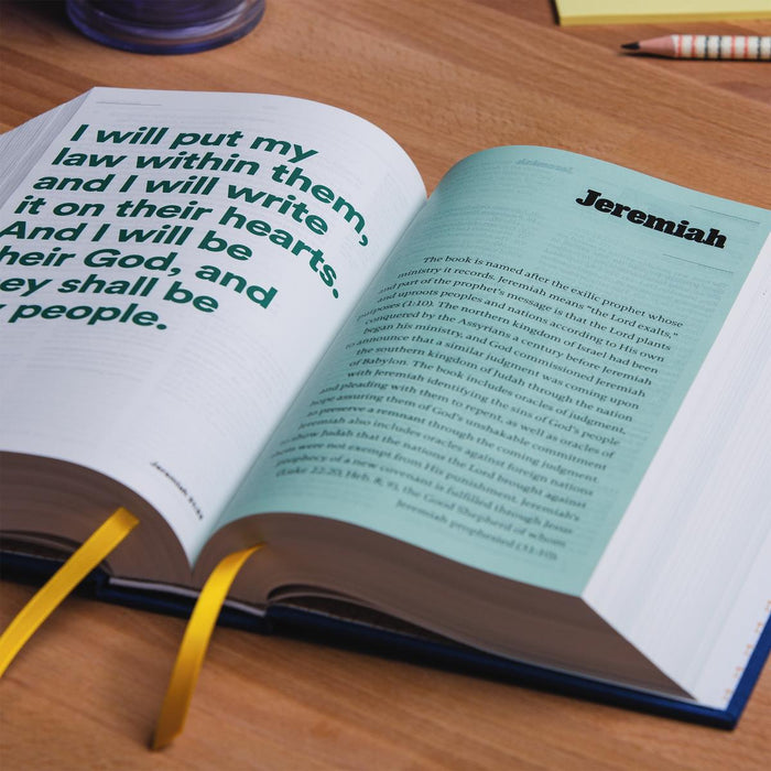 ESV Reformation Study Bible: Student Edition Navy - Leather Like