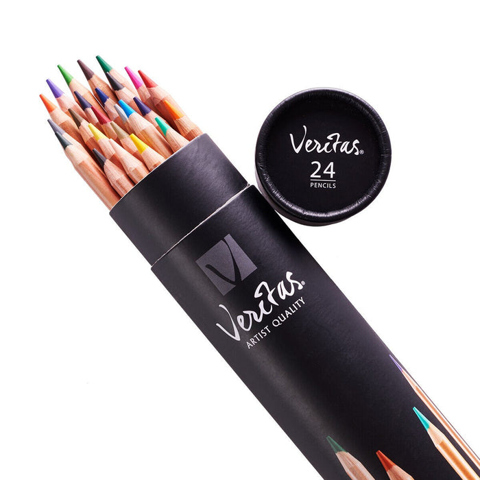 Veritas Coloring Pencils in Canister - Set of 24