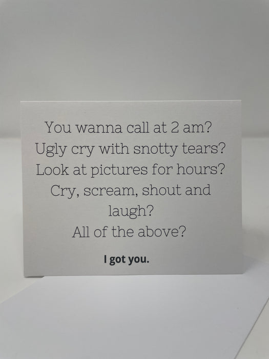 'You Wanna Call' Card