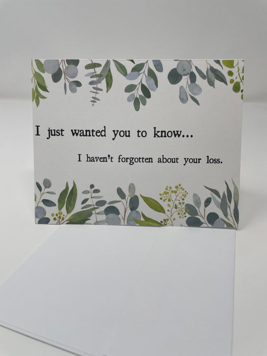 'I Wanted You to Know' Card