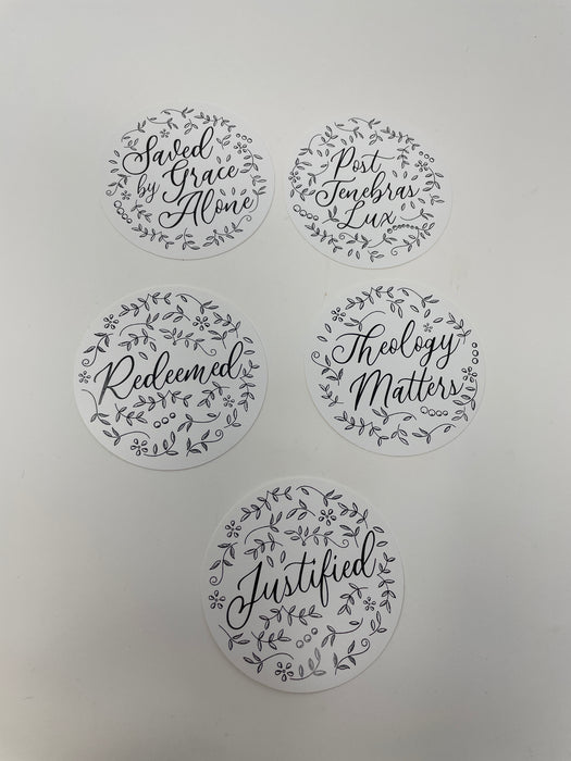 The Floral Theology Sticker Set