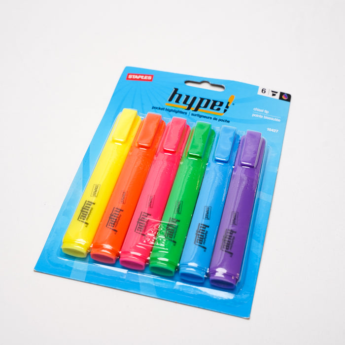 Highlighters, Hype, 6 PK