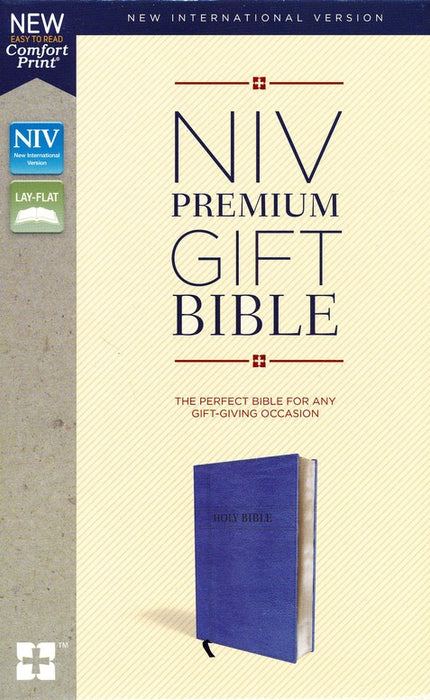 NIV Premium Gift Bible, LS Navy