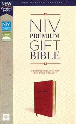 NIV Premium Gift Bible, LS, Burgundy
