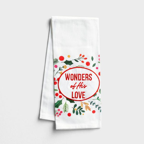 Wonders of His Love Tea Towel