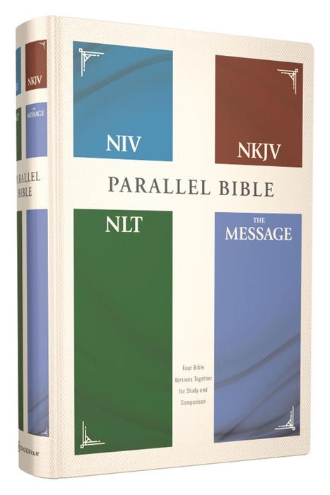 Hardcover Parallel Bible (NIV/NKJV/NLT/MSG)