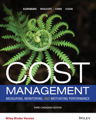 Cost Management: Measuring, Monitoring and Motivating Performance